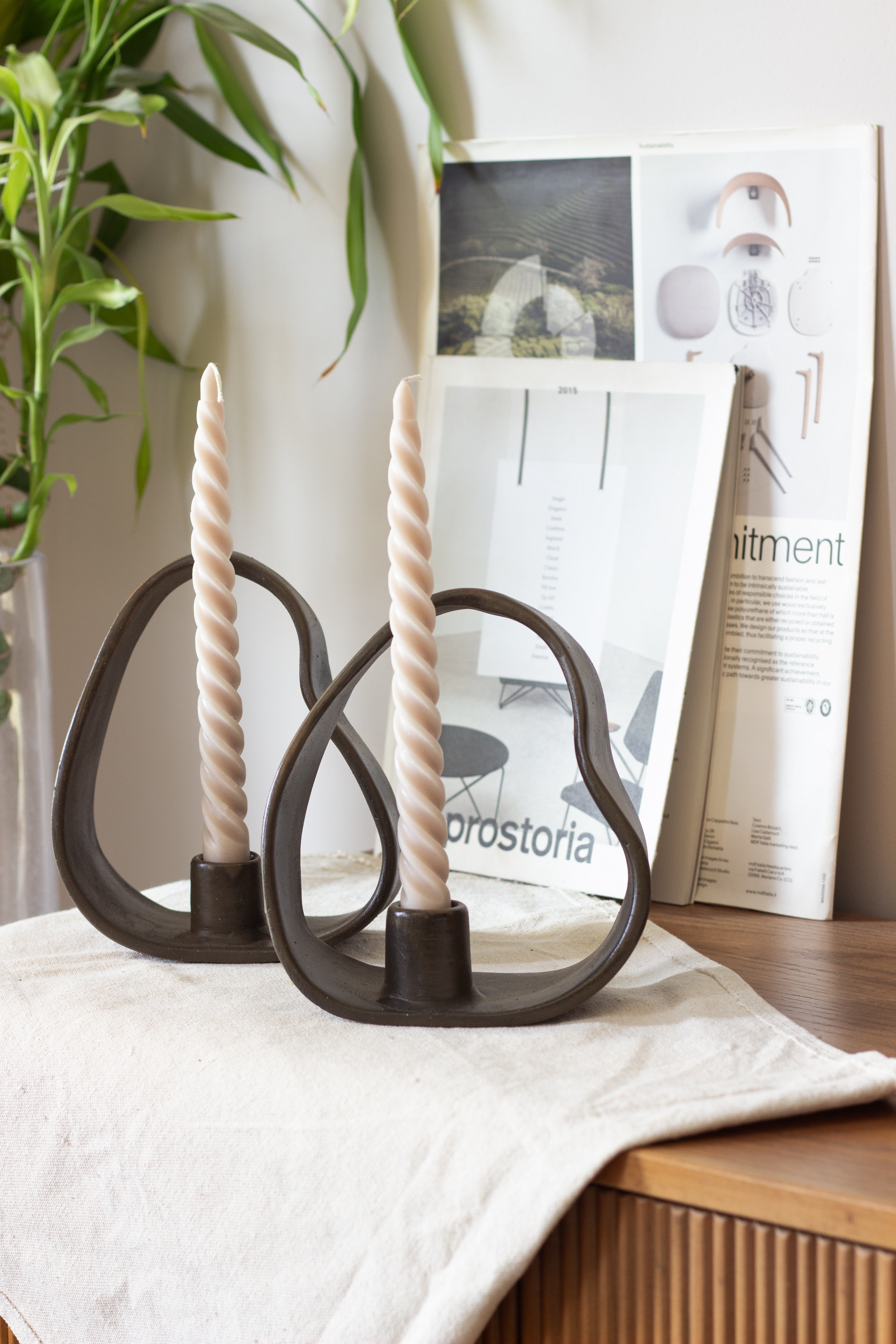 Stone Candle Holder