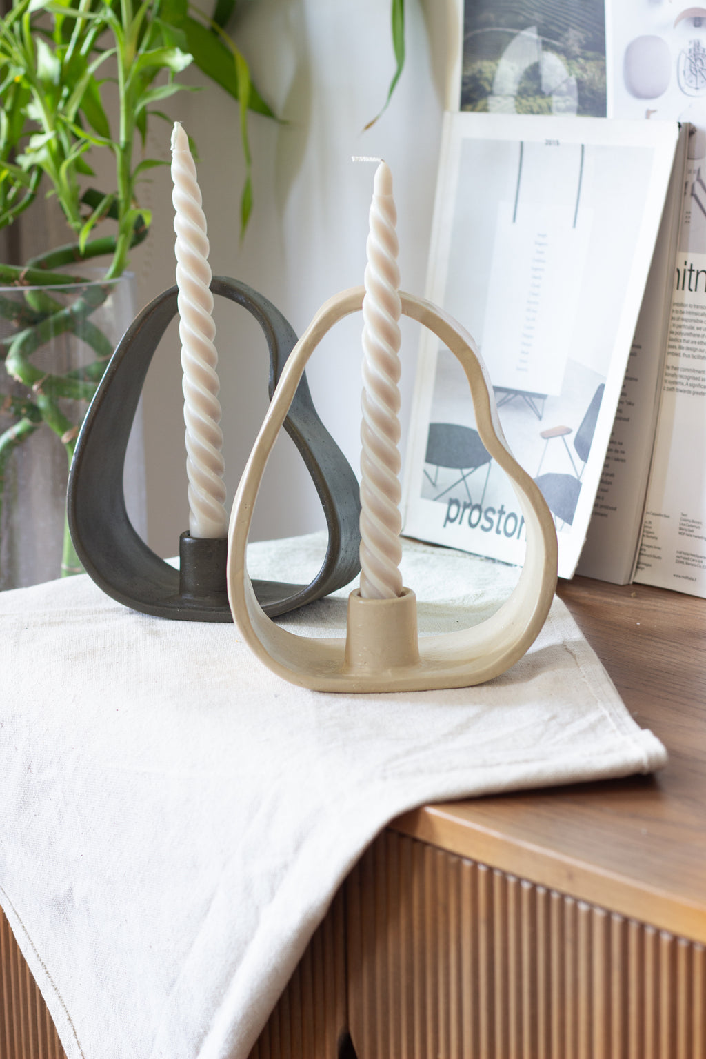 Stone Candle Holder