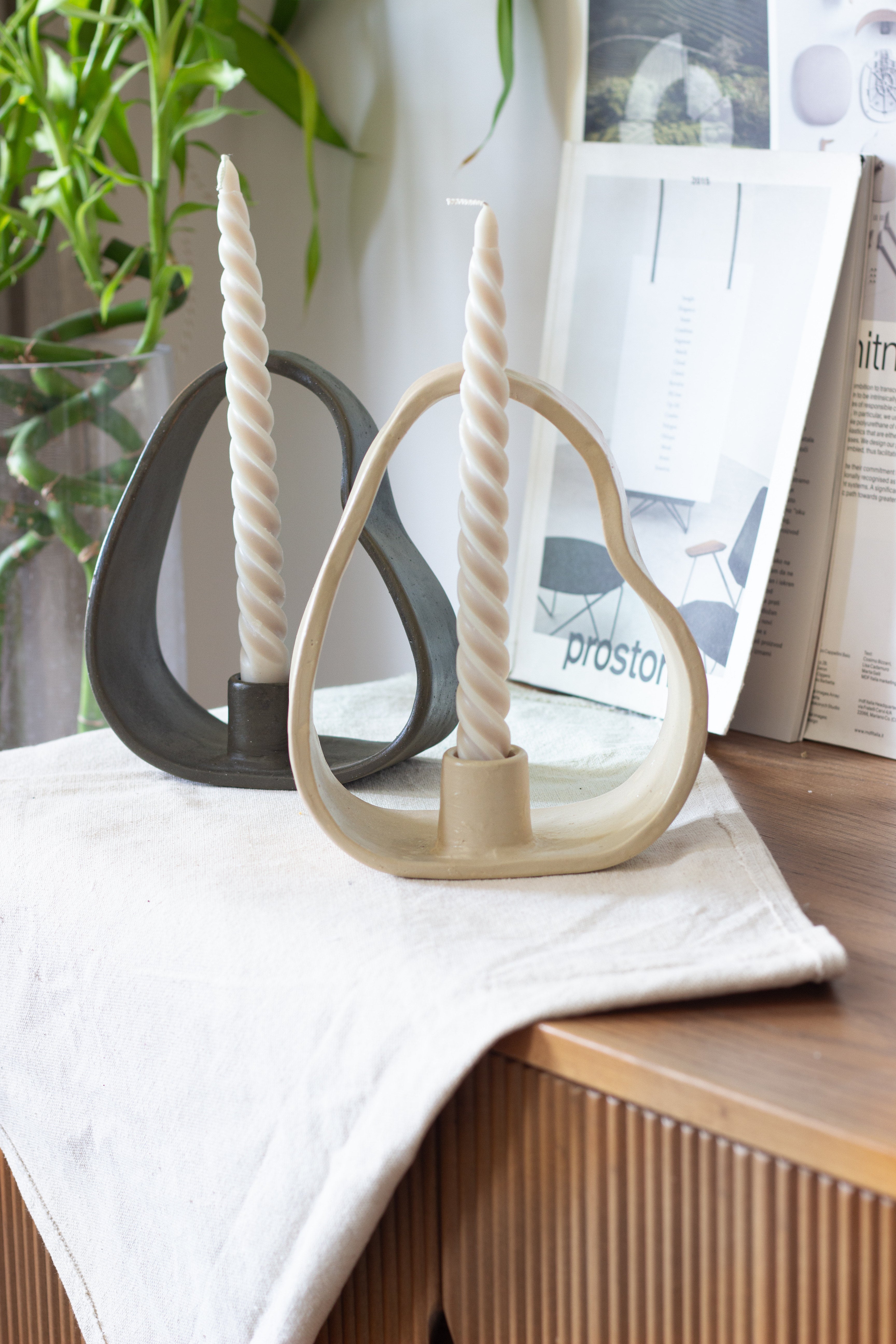 Stone Candle Holder