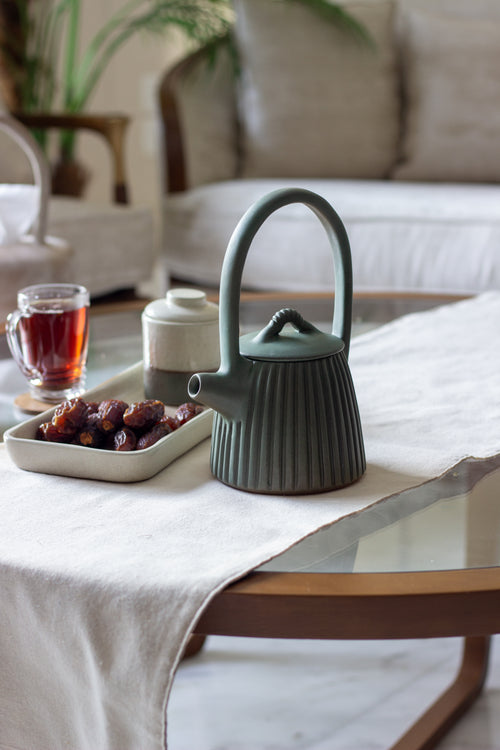 Carved Clay Tea Pot